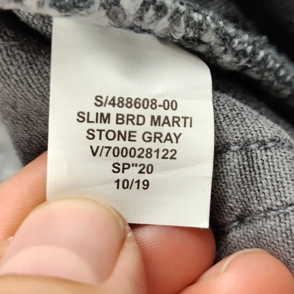 Banana Republic Legacy Jeans Mens 36x34 Slim Stone Gray Stretch EUC